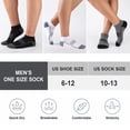 thumbnail image 7 of ARWSER Mens 12 Pairs Ankle Socks, Cushioned Breathable Athletic Low Cut Sports Running Socks for Outdoor Daily Wear, 7 of 7