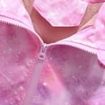 thumbnail image 5 of Toddler Girls Windbreaker Casual Outerwear Kids Lightweight Zip Hooded Jacket Baby Cute Coat Pink 12-13 Years, 5 of 7