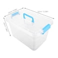 thumbnail image 4 of LEEYNEER Portable Sand Tray with Lid Small Plastic Sand Box with Handle Outdoor Sand Tray Portable Sandbox Storage Box Children Toy Sandbox Handheld Sand Tray With Lid, 4 of 8
