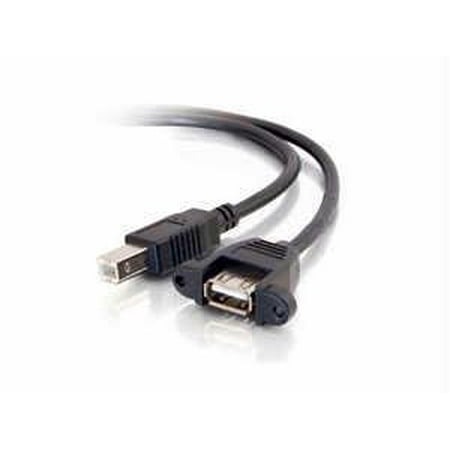 C2G Panel Mount Cable - USB cable - 2 ft