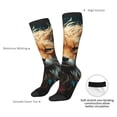 thumbnail image 4 of Balery Floral Fox Calcetines novedosos Calcetines deportivos Calcetines hasta la rodilla Calcetines de algodón Calcetines originales y geniales, 4 of 6