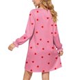 thumbnail image 6 of Auroural Girl'S Round Neck Long Sleeves Dress Homewear Sleeping Dress Kids, 6 of 9