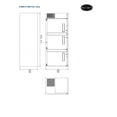 thumbnail image 7 of Heavy Duty Commercial Black Back Bar Cooler with 3 solid doors (27" depth 90" length), 7 of 7