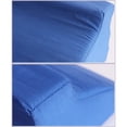 thumbnail image 2 of Almohada triangular de espuma azul con cremallera oculta, extraíble y lavable, para dormir, para soporte de espalda, color azul, 50 x 25 x 15 cm (19,7 x 9,8 x 5,9 pulgadas)., 2 of 5