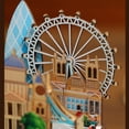 thumbnail image 5 of Walking in London Wooden Music Box 3D Puzzle Building Model Toy for Xmas Gifts, 5 of 7