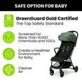 thumbnail image 5 of Jeep Altitude Compact Travel Stroller by Delta Children – Greenguard Gold Certified, Easy One Hand Fold, Lightweight, Extendable Canopy with Peek-a-Boo Window, 4 Wheel Suspension, Olive Green, 5 of 15