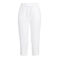 thumbnail image 4 of Athletic Works Women's Athleisure Core Knit Capri Pants with Drawstring, 4 of 5
