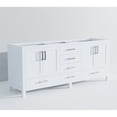 thumbnail image 5 of White 80 In. Double Bath Vanity - 2 Inner Cabinets, 6 Drawers & Open Shelf Soft Close Created With Solid Wood E0 Plywood Fully Assembled Unit Crafted Bathroom, 5 of 7
