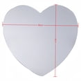 thumbnail image 2 of Autohesion Heart Shaped Mirror Living Room Bedroom Decorative Wall Mirrors Mirror Wall Self-Adhesive Mirror Acrylic Heart-Shaped, 2 of 6