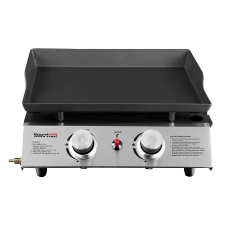Royal Gourmet PD1201 2-Burner 17,000-BTU Portable Gas Grill Griddle, Outdoor Camping,