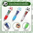 thumbnail image 4 of Zhirlyn Bolígrafos multicolor de fútbol 4 en 1, 48 unidades, 4 of 7