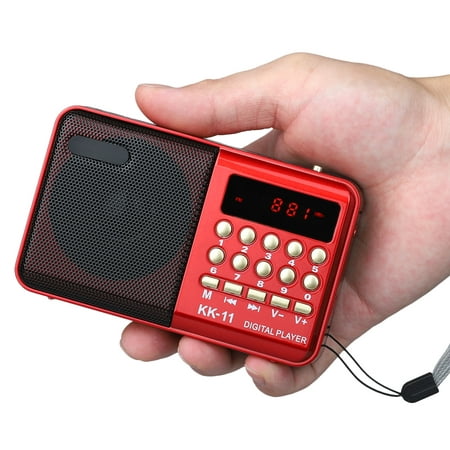 TSV Portable AM FM Radio with Shortwave Radio MP3 Player Digital Record Support Micro SD TF Card and Rechargeable