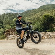 Peak 1500W Electric Bike for Adults,Max 80Miles,48V 20AH Electric Bicycle, 20'' Fat Tire 7 Speed E-Mountain Bike
