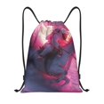 thumbnail image 1 of Bingfone Astronaut Riding Fiery Horse Drawstrings Backpacks Bags for Men Women Gym Drawstrings Bag-Medium, 1 of 6