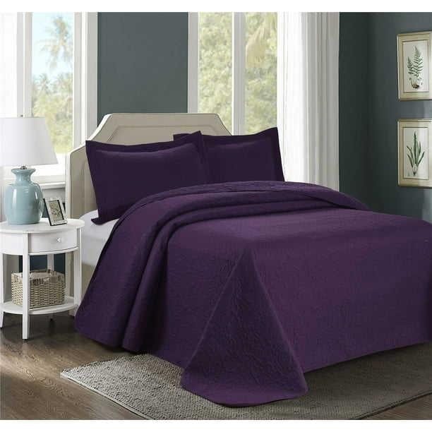 Freshen up a bedroom with a simple change with a new queen bedspread. walmart
