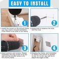 thumbnail image 3 of 24 Pcs French Cleat Picture Hanger Heavy Duty Aluminum Z Bar Hanger with Screws, 3 of 4