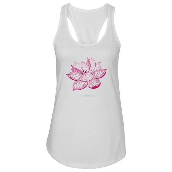 Pink Lotus Tank Women -Image by Shutterstock, Female x-Large