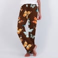 thumbnail image 2 of FAZVAOO Pajama Pants Women,Butterfly Printed Elastic Waist Pants Full Length Sleep Bottoms, 2 of 7
