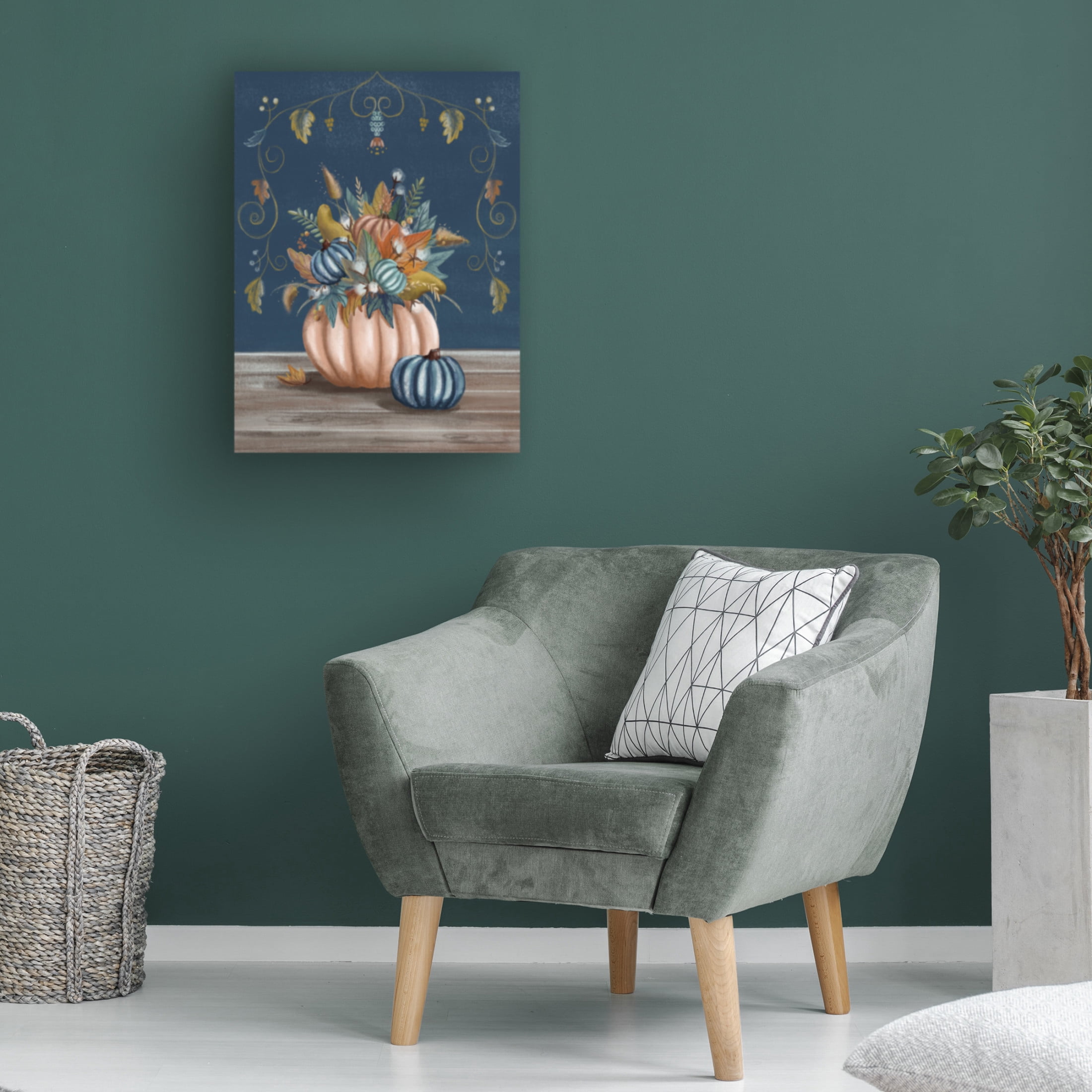 Canvas Wall Art - Christine Rotolo 'Pumpkin Spice 2' Wall Art for Living Room, Bedroom, or Office Décor by Trademark Fine Art - 14 x 19 Inches