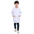 thumbnail image 1 of TOPTIE Lab Coat For Kid Children Scrub Scientist Role Play Halloween Costume, 1 of 7