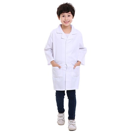 - TopTie Kids White Lab Coat Child Costume for Scientists or Doctors
