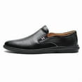thumbnail image 4 of Men's Casual Loafers Slip On Leather Shoes Comfortable Lightweight Driving Shoes Male Moccasins Classic Penny Loafer Flats Boat Shoes Outdoor Walking Shoes, 4 of 17
