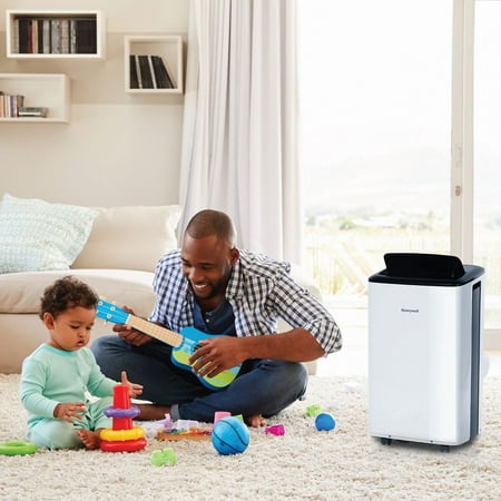 Honeywell - 10,000 BTU Smart Wi-Fi Portable Air Conditioner - Silver