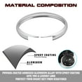 thumbnail image 6 of Xotic Tech Silver Aluminum Alloy Remote Control Key Cover Ring Rim Surrounding Compatible with Mini Cooper JCW R55 R56 R57 R58 R59 R60 R61, 6 of 8