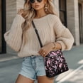thumbnail image 4 of ZUXONGSY Hummingbird Cherry Blossom Print Leather Crossbody Bags for Women Lightweight Shoulder Purse Bag Multipurpose Multiple Pockets Bag with Zipper Pocket for Working Shopping, 4 of 7