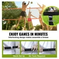 thumbnail image 5 of KFFKFF Volleyball Net System ,32x3 ft Regulation Size Net w/8.5in PU Volleyball, Carrying Bag, Boundary Lines ,Adjustable Aluminum Poles & Pump for Backyard, Beach,Pool, 5 of 9