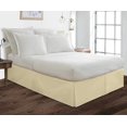 thumbnail image 2 of Pleated Bedskirt 100% Polyester/Microfiber - Fade and Wrinkle Free with 15" Tailored Drop Bedding Skirt - Superior Hotel Quality Bedskirts - Queen Size - Ivory Solid., 2 of 4