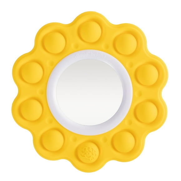 Fat Brain Toys Dimpl Bright - Popping Sensory Toy with Mirror, 10 mos+