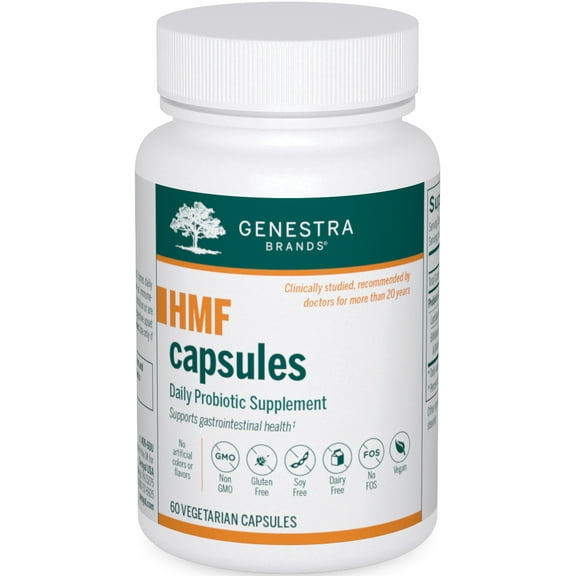 Genestra Brands HMF Capsules | Probiotic Formula to Support Healthy Gut Flora | 60 Capsules