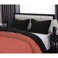 thumbnail image 5 of DNG Creations 1 Piece Reversible Diamond Pattern Comforter Solid - 100% Egyptian Cotton, 800 TC ( Oversized Queen - Size ) All-Season 550 GSM ( Brick-Red/Black Colour ), 5 of 7