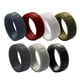 thumbnail image 1 of 7 piezas de anillo de compromiso de banda de boda de silicona hipoalergénico para hombres y mujeres joyería Yuyangstore  Banda del anillo del dedo del silicón, 1 of 8