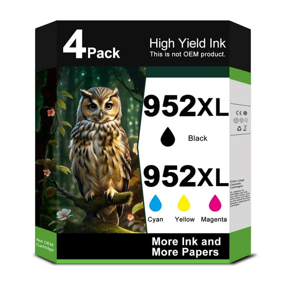 952XL 952 XL Ink Cartridge Combo Pack for 8710 7740 8720 Printer Ink Replacement for HP 952 952xl to Officejet Pro 8702 8210 7720 8715 8730 8740 8216 8725
