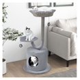 thumbnail image 2 of 42 Inch Cat Tower with Metal Frame - 3 Tier Cat Tree for Large Cats, Kitten Scratching Post, Condo & Dangling Balls, 2 of 9