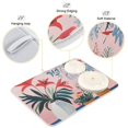 thumbnail image 3 of Yayeee Dish Drying Mat for Kitchen Counter 16"x18" Microfiber Absorbent Pad, Flowers and Leaves, 3 of 7