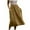 Khaki, variant on Cavosen Skirts for Women Trendy Cotton Linen Elastic Waist Solid Color Midi Skirts Elegant Lightweight Flowy Trendy Calf Length Skirts Work Comfort Fall Winter Clothes Purple