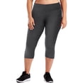 thumbnail image 1 of Just My Size Capris Actifs pour Femmes, 1X, Granite Chiné, 1 of 1