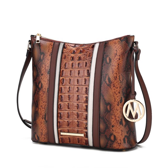Bolso de hombro Meline Croco & Snake