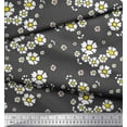 thumbnail image 3 of Soimoi Grey Rayon Fabric Artistic Floral Fabric Prints By Yard 42 Inch Wide, 3 of 3