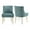 Green, variant on SEYNAR Velvet Upholstered Dining Chair Set of 2, Modern Glam Armless Side Chair for Living Room, Bedroom, Kitchen(Black)