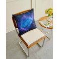 thumbnail image 4 of Waterproof Outdoor Throw Pillows with Inserts 16"x16", Blue Purple Soft Decorative Pillowcases for Couch Bedroom, Modern Abstract Night Sky Stars Pillow Covers for Sofa Living Room, 4 of 8