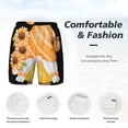 thumbnail image 5 of Lsque Mens Swim Trunks Sunflower Gnomes 2 Pattern - Bathing Suit Compression Liner - Beach Swim Shorts Swimwear - (S-3XL) - Stretch Quick Dry -Large, 5 of 9