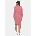 thumbnail image 4 of Women’s Work Formal Stretch Skirt Suit - Pink, 4 of 5