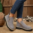 thumbnail image 2 of Women's Ankle Boots Sole Ankle Boots With Side Zipper Soft Suede Leather For Versatile Fashion And Everyday Comfort, 2 of 9