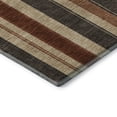 thumbnail image 3 of Addison Rugs Mayfield Premium Machine Washable Transitional Stripes Chocolate Rectangle Rug, 9' x 12', 3 of 7