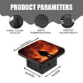 thumbnail image 2 of Hitch Cover Fits For 2-Inch Hitch,Firefighter Standing In Front Of Burning Houserubber Trailer Hitch Cover Tube Plug Insert,Car Exterior Accessories, Receiver Tube Hitch Plug, 2 of 6