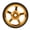 Gold, variant on Litepro Folding Bike Easy Wheel with Smooth Bearing 1.8 in / 4.6 cm Aluminum Alloy Easywheel Red